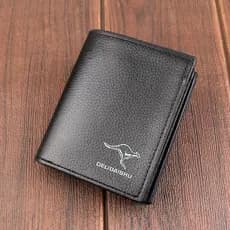 carteira masculina com ziper carteira masculina Carteira curta masculina estilo Vertical com zíper interno circunferênci