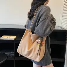 bolsa feminina Bolsa Bolsa mensageiro retrô de grande capacidade, pedido de axila, bolsa feminina de ombro 2025, novo es