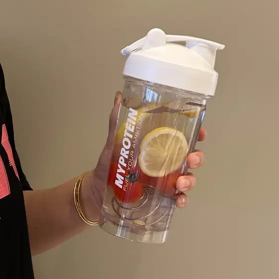 Copo Shaker esportes Fitness proteína em pó Milkshake copo com escala grande capacidade resistente a altas temperaturas
