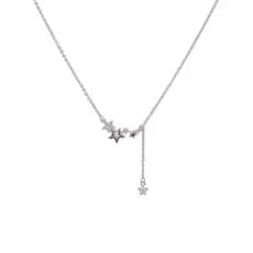 colar femenino colar Zircão estrela borla colar feminino ins nicho Design High-End luz luxo All-Match elegante clavícula