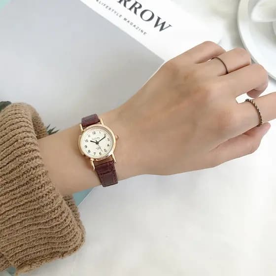 relogio feminino luxo relogio feminino 2024 novo estilo relógio feminino simples júnior estudantes do ensino médio Osman
