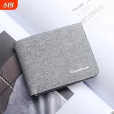 carteira masculina com ziper carteira masculina Carteira de lona masculina estudante carteira ultrafina pode conter cart