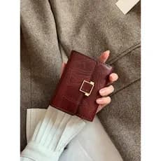 carteira femenina carteira feminina Carteira feminina High-End sentimento 2026 novo estilo feminino Tri-Fold moeda bolsa