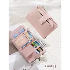 carteira feminina carteira feminina pequena 2025 novo estilo carteira feminina curto Multi-Slot para cartão Anti-desmagn