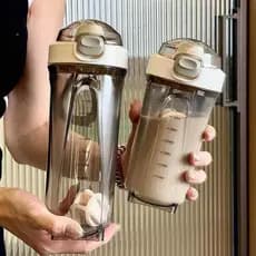 2026 novo estilo proteína em pó Shaker copo de água de Fitness escala resistente a altas temperaturas garrafa de água po