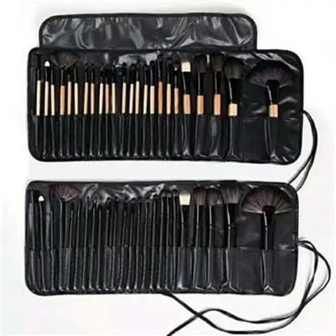 pincel maquiagem kit pincel maquiagem Frete grátis lote 24 peças conjunto de pincéis de maquiagem cor de madeira conjunt