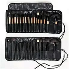 pincel maquiagem kit pincel maquiagem Frete grátis lote 24 peças conjunto de pincéis de maquiagem cor de madeira conjunt