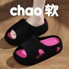 Chinelos De Fundo Grosso Verão Senhoras Antiderrapantes Ao Ar Livre