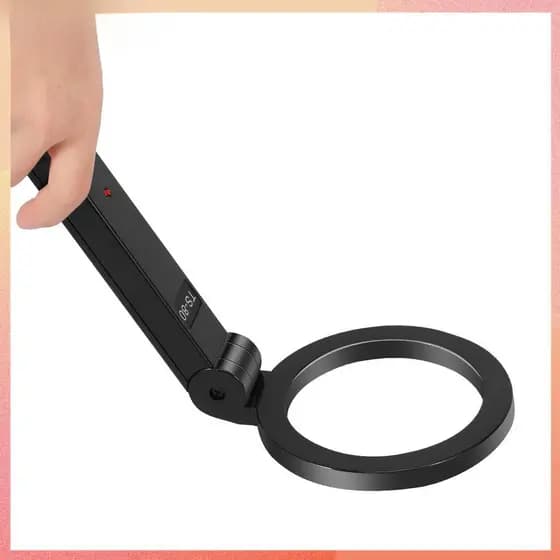 Detector De Metais Ouro Portátil Dobrável 360 ° Ferramenta De Detecção De Metal De Digitalização Com 2 Modos De Alarme S