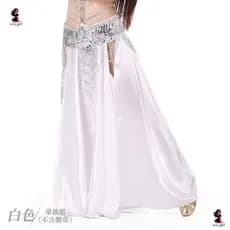 Saia de dança, saia de dança do ventre, saia de gaze, saia em formato de orelha, traje de dança, saia de chiffon dobráve