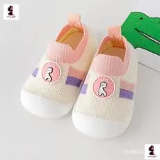 Sapatos de bebê, solas de borracha antiderrapantes, meias-sapatos para crianças pequenas, sapatos de malha, modelos unis