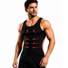Camiseta Regata Cinta Camisa Compressão Abdominal Masculino Modeladora Redutora Medida