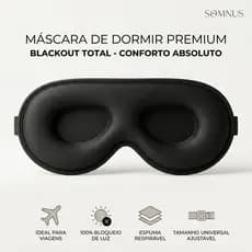 Máscara de Olhos para Dormir com Design 3D e Pressão Zero