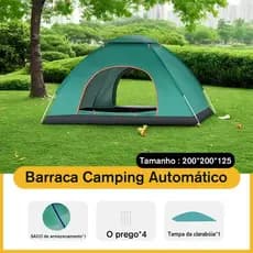 Barraca Camping Automático 2-4 Pessoas Barraca De Acampamento A Prova D'Água - Barraca Camping Praia