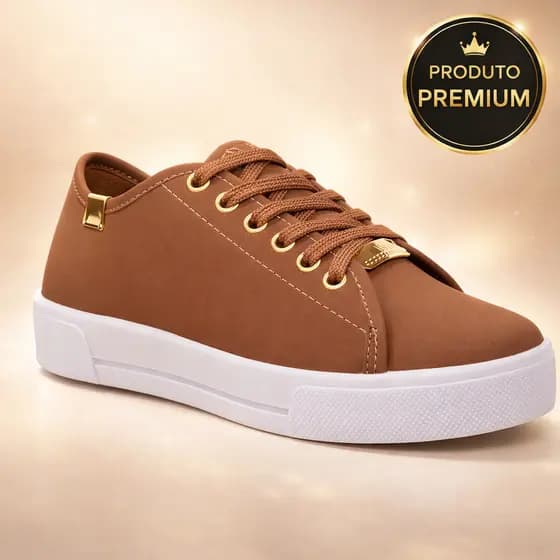 Tênis Casual Feminino Flatform Sola Alta Confortável Leve Antiderrapante Dia a Dia Moda Versátil Estilo