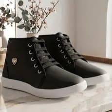 Tênis Bota Feminina Cano Alto Casual Confortável Leve Antiderrapante Estilo Urbano Moda Dia a Dia
