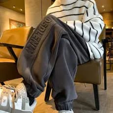 Calças de algodão de lã austríaca dupla face Super grossas forro de lã de inverno masculino engrossado pesado à prova de