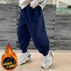 Calça de moletom infantil 2025 novo estilo uniforme escolar moletom cor sólida Casual versão coreana esportes All-Match