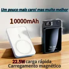 Power Bank 10000mAh 22.5W Carregador Portátil Para Celular Magnético Sem Fio