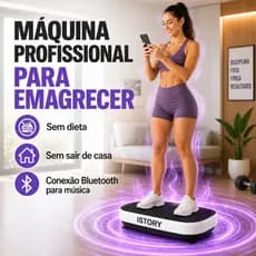 Plataforma Vibratória Fitness para Queima de Calorias, Tonificação e Relaxamento Muscular, até 150kg