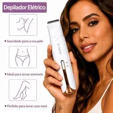 NEW Depilador Elétrico Feminino 4 em 1 Barbeador Aparador de Pelos Corporais Nariz e Sobrancelhas Recarregável