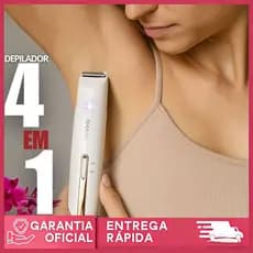 Depilador Elétrico Feminino 4 em 1 Barbeador Para Remoção De Pelos Corpo Pelos Do Nariz Pelos Das Axilas Barba Reca