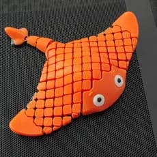 Raia Articulada  Brinquedo Anti-estresse Fidget  Sensorial  Dia das Crianças  Presente Bicho marinho