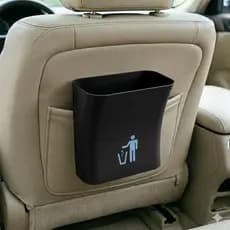Lixeira Carro Portátil Organizador Veicular Automotivo Bolsa Lixinho Silicone Universal Luxo Premium