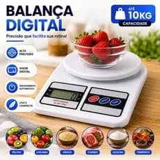 Balança Digital De Precisão Cozinha Até 10kg Nutrição E Dieta Balança Portatil Utensílio De Cozinha