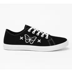 👟 Tênis Feminino Casual com Bordado de Borboleta 🦋