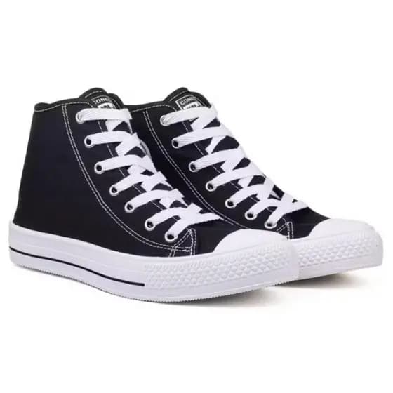 Tênis Feminino Casual Cano Alto com Conforto Prolongado em Lona