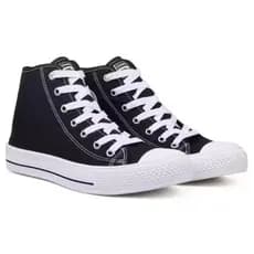 Tênis Feminino Casual Cano Alto com Conforto Prolongado em Lona