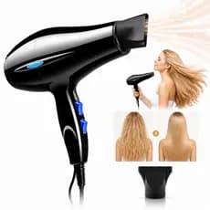 Secador De Cabelo Profissional 3200W 110V Íons Negativos Secagem Rápida Anti Frizz Com E Bico Direcionador