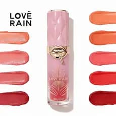 Love Rain Blush portátil com pincel macio/blush cintilante/tampa texturizada luxuosa e acabamento polido stay fix