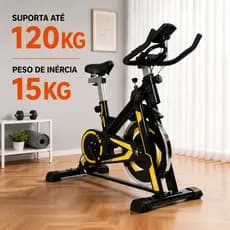 Bicicleta Spinning bicicleta ergometrica Para Exercícios ProfissionalSport Silenciosa Resistente Ideal Casa Suporta120KG