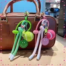 Chaveiro de Carro Leqiaosi Daisy Tênis Decoração Criativa Pingente de Mochila Saco Colorido Sorriso