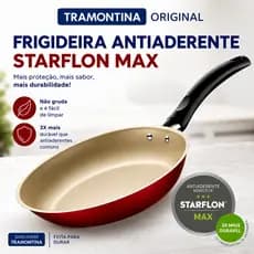 Frigideira Antiaderente Tramontina Turim Em Alumínio 16cm Vermelho Cinza
