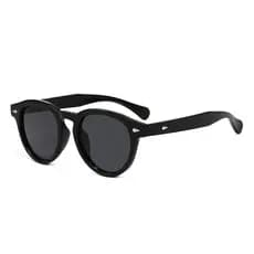 Dois pares Retro Oval clássico quatro pequenos rebites moda óculos de sol decorativos, adequados para homens mulheres di