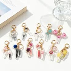 Kpop Idol Stray Kids G-Dragon ATEEZ Acrílico Chaveiro Light Stick Charm