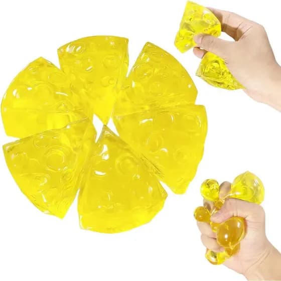 Brinquedos Moles De Queijo Transparente , Bola De Estresse De Ascensão Lenta Ultramacia , Brinquedo De Apertar Comida Ka