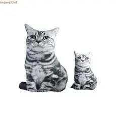 HUIJIANG Almofada Simulação Gato Cintura Bonito Criativo 30/50cm Cochilando 3D Lance Travesseiro