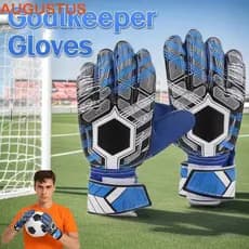 Luvas De Goleiro AUGUSTUS , Futebol De Látex Duráveis Com Proteção Para Os Dedos , Espessadas