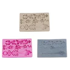 YU Padrão Em Relevo Moldes De Silicone Molde De Gravação De Renda 3D Decoração De Bolo Fondant