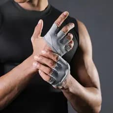 1 Par Antiderrapante Ginásio Meio Dedo Luvas Quatro Dedos Leve De Treino Fino Anti-callus Crossfit Yoga