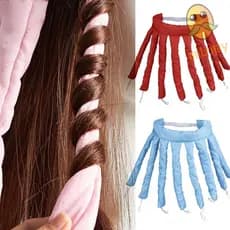 MILLNEY Modelador De Cabelo Preguiçoso , Bastão De Ondulação De Polvo Ondulado Macio , Fita De Seda Para Cachos DIY Sem