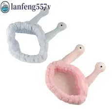 LANFENG Caracol Bandana , Elástico Fofo Pelúcia Hairband , Moda Cor Sólida Dos Desenhos Animados Cabelo Hoop Estudante