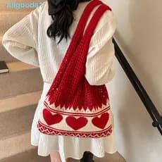 Bolsa Tote De Malha ALLGOODS , De Crochê Artesanal Para Lazer Ombro Oca Boho De Grande Capacidade