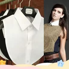 Blusa De Colarinho Falso Acessórios De Roupa Vintage
