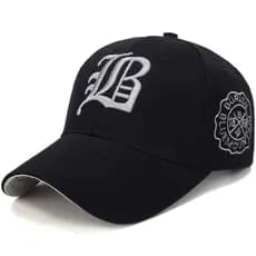 Boné Masculino com Bordado Tridimensional, Boné de Beisebol para Primavera e Outono, Boné de Sol para Casal, Boné Casual