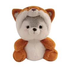 Wu Lula Bonito Ha Fox Boneca Brinquedo de Pelúcia Husky Filhote de Cachorro Boneca Grab Travesseiro Boneca Menina